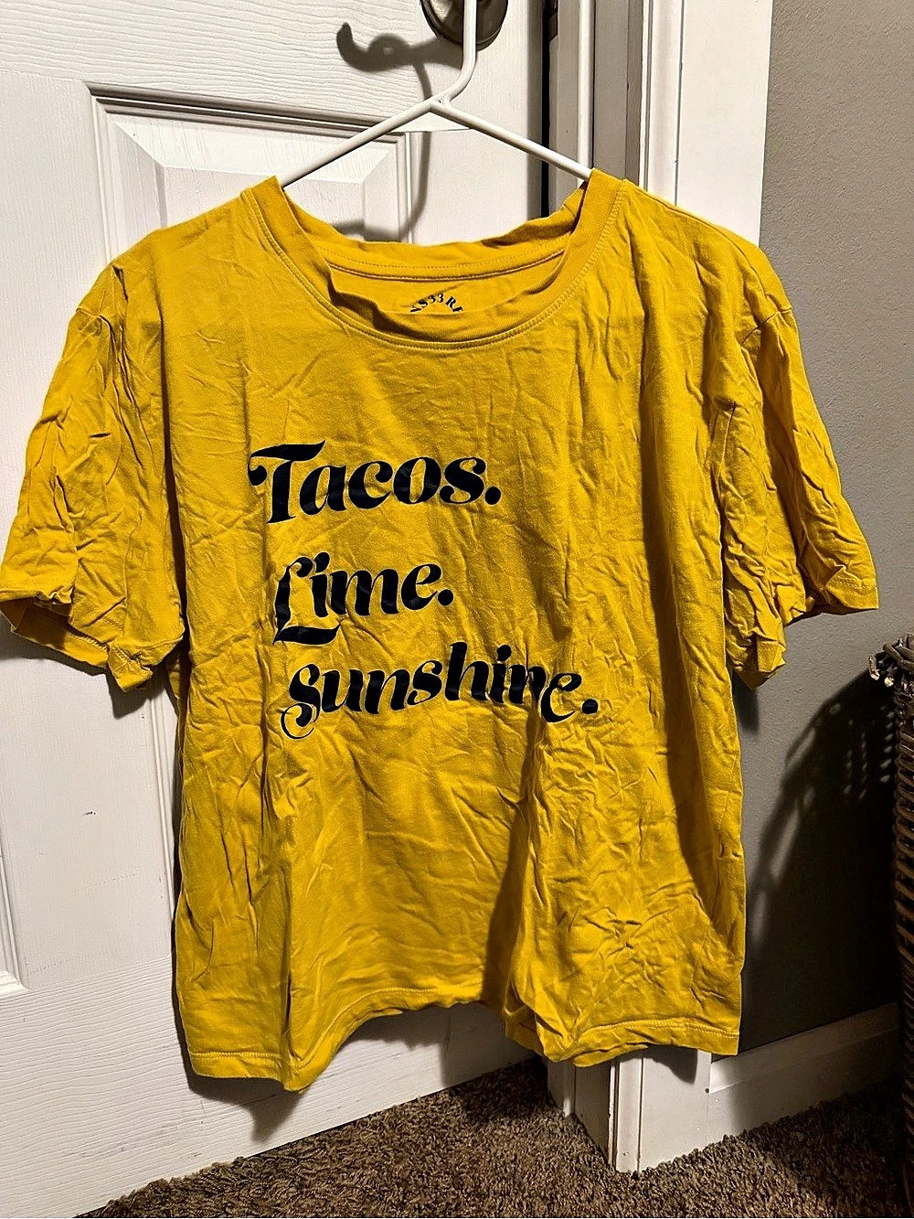 Revolution Graphic Tacos Lime Sunshine Tee in Yellow